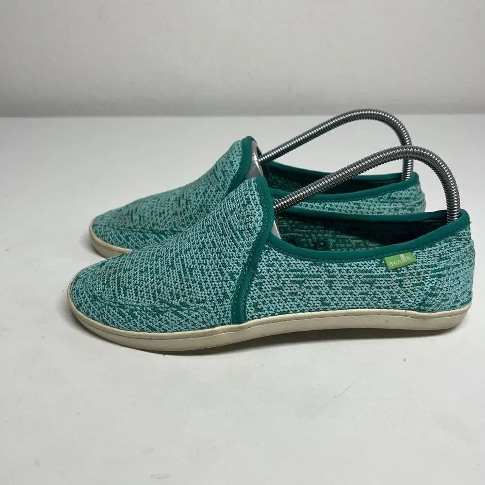 Sanuk Women's Pair O Dice Knit Loafer Flat Parasailing Size 7